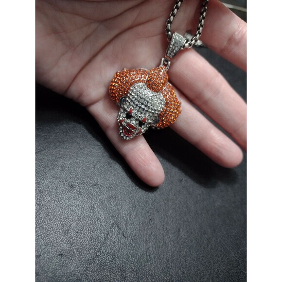 Pennywise blingy pendant necklace